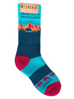 GTNP Bison Teton Blue Socks