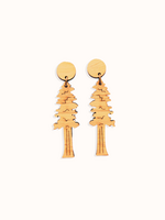 Bamboo Pine Tree Dangle Earring