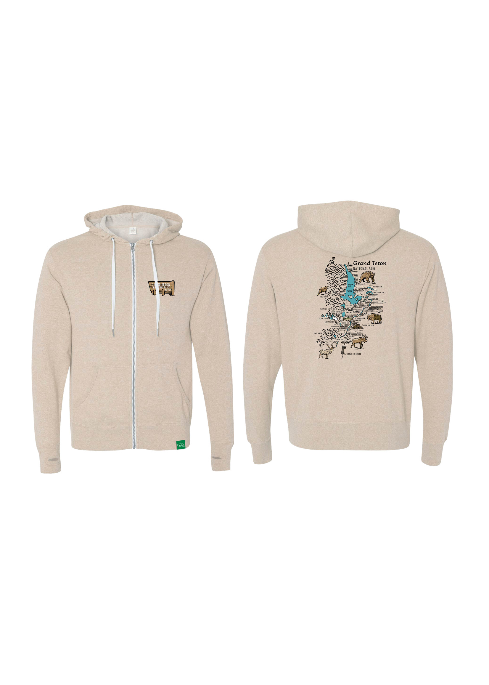 GT Topo Map Zip Hoodie