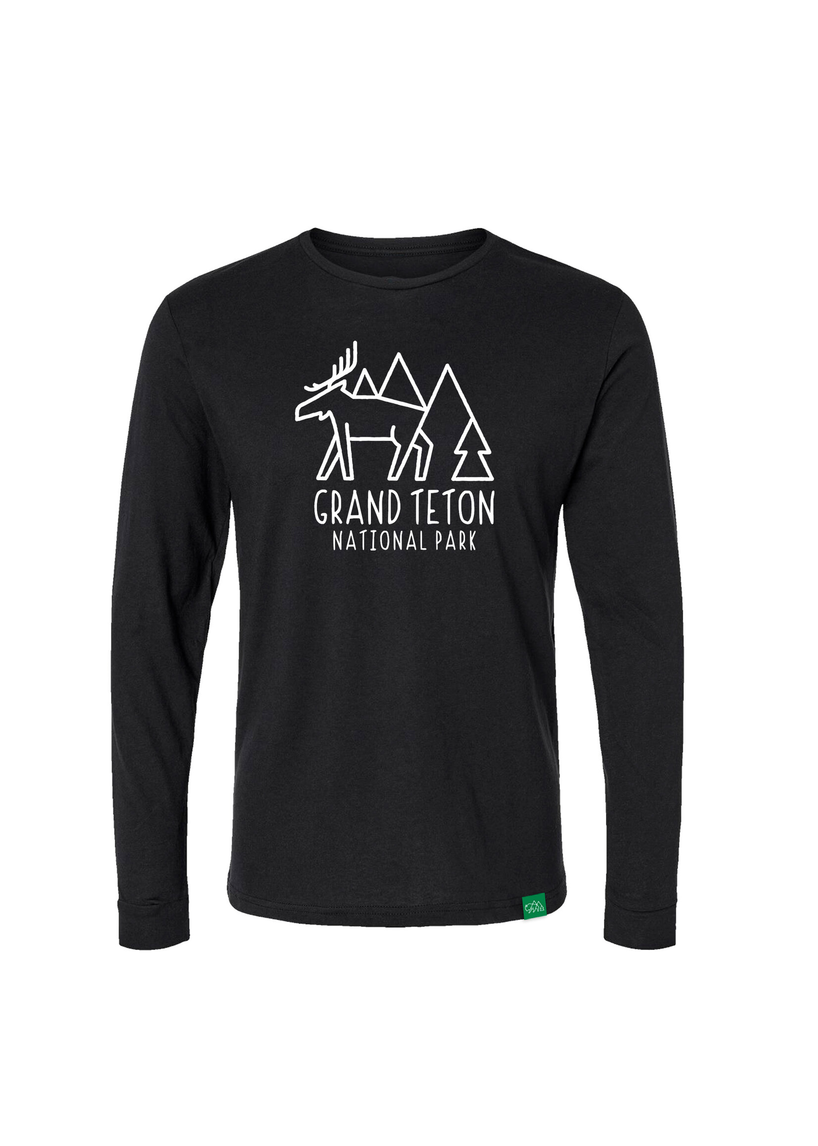 GT Logo Long-Sleeved Black Tshirt