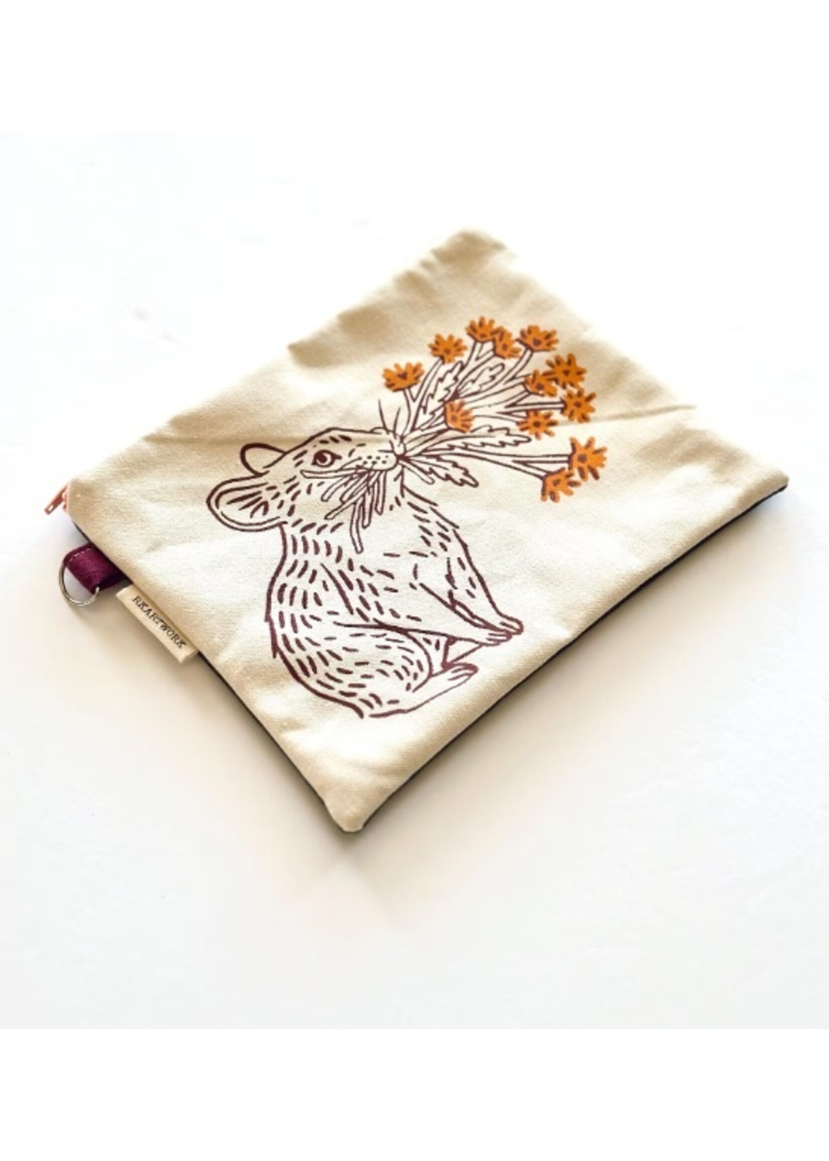 Pika and Wildflower Pouch