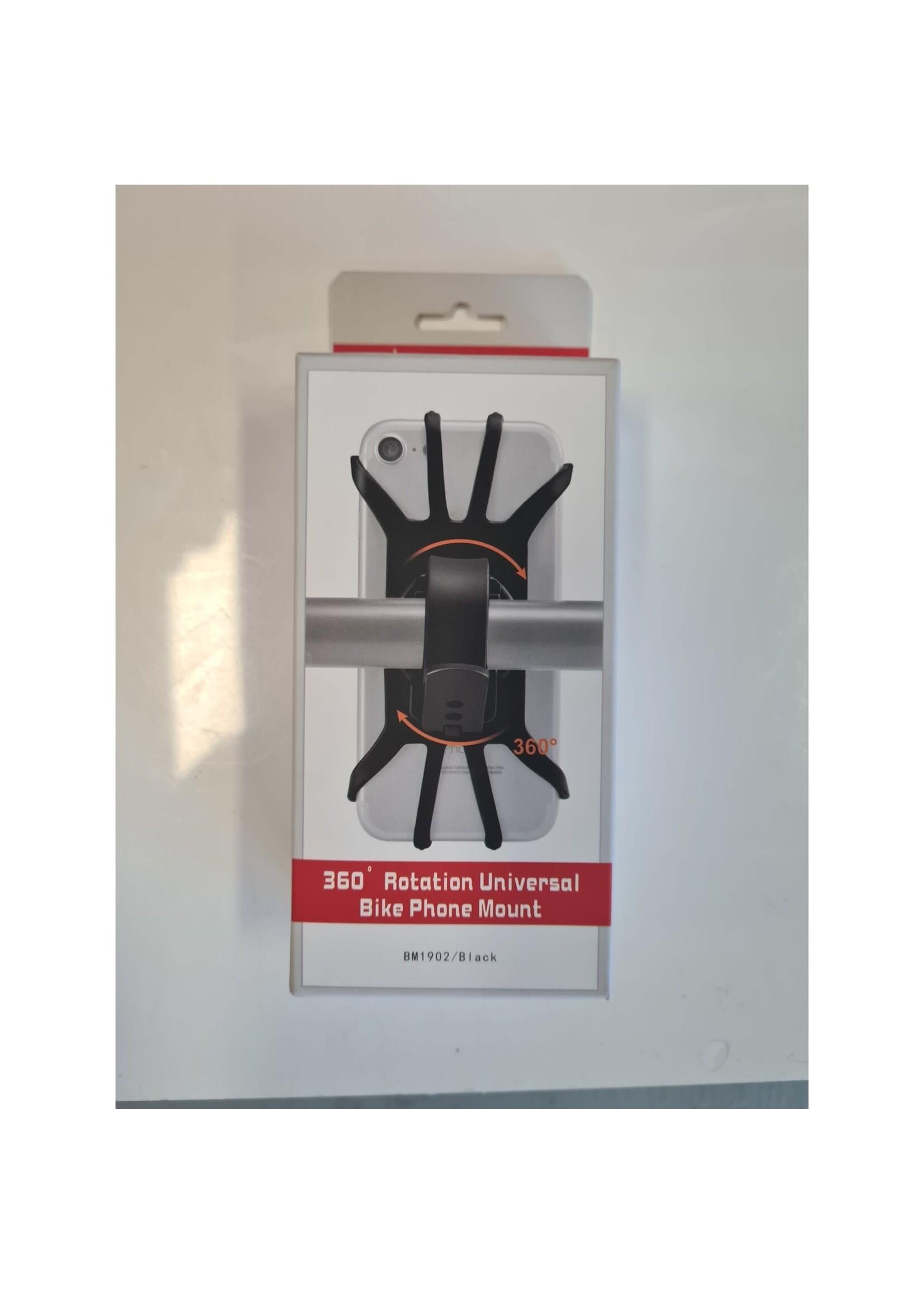 PHONE WRAP MOUNT RUBBER WITH SWIVEL BLACK