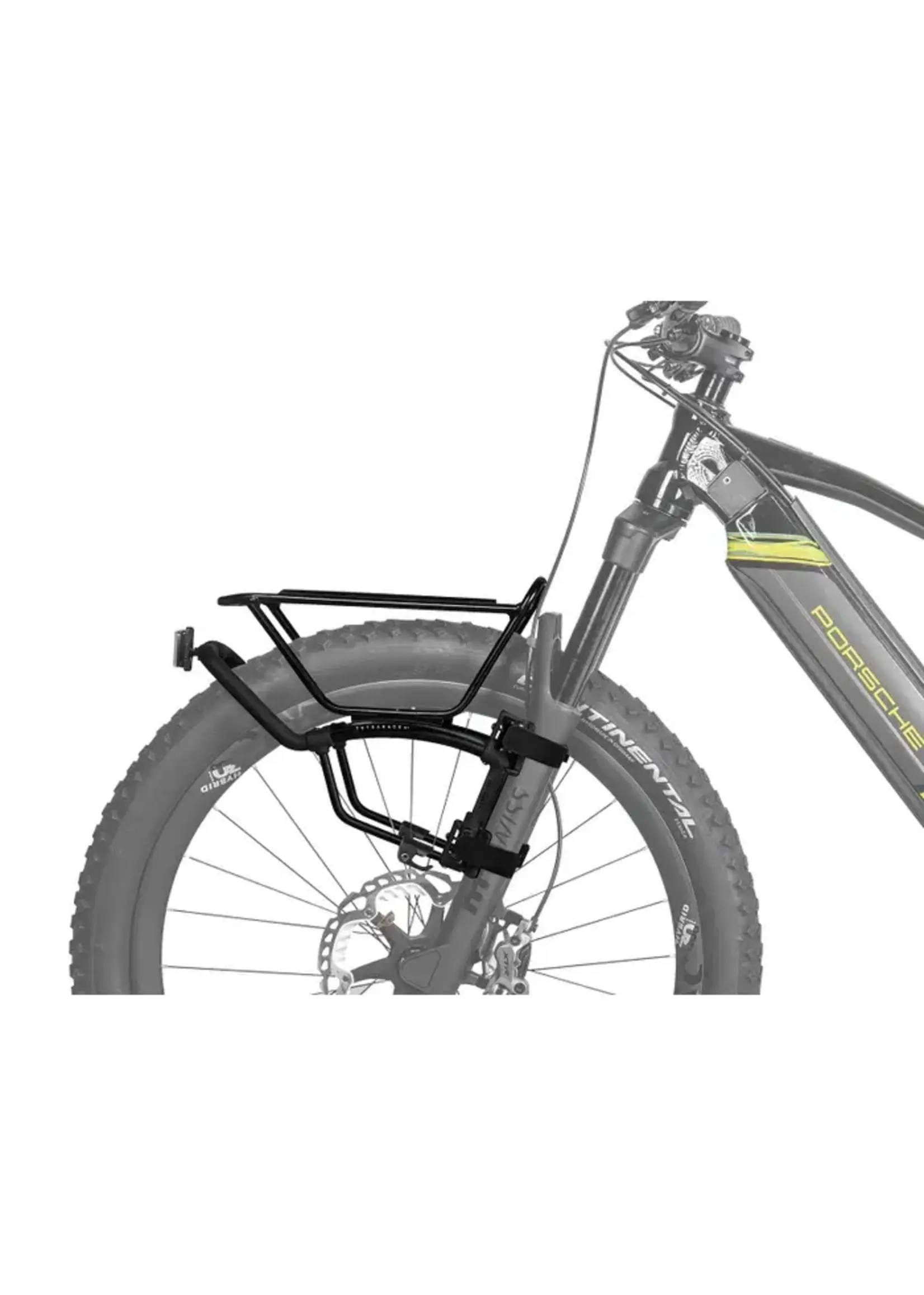 TetraRack M1 Front Pannier Rack, Quick Mount Front Fork