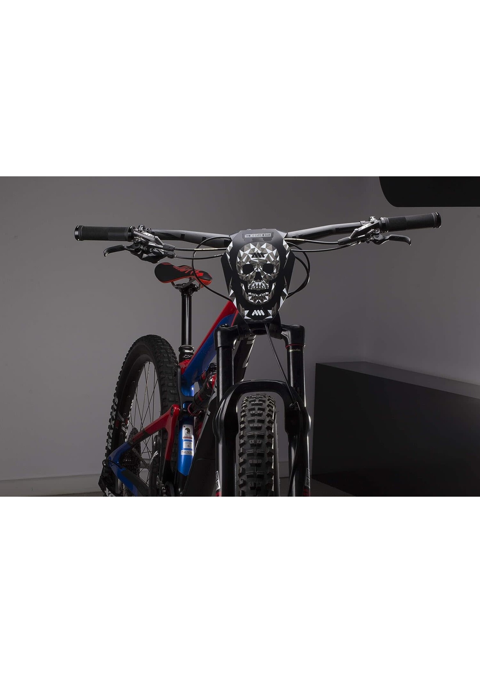 ALL MOUNTAIN STYLE AMS NUMBER PLATE SKULL/BLACK