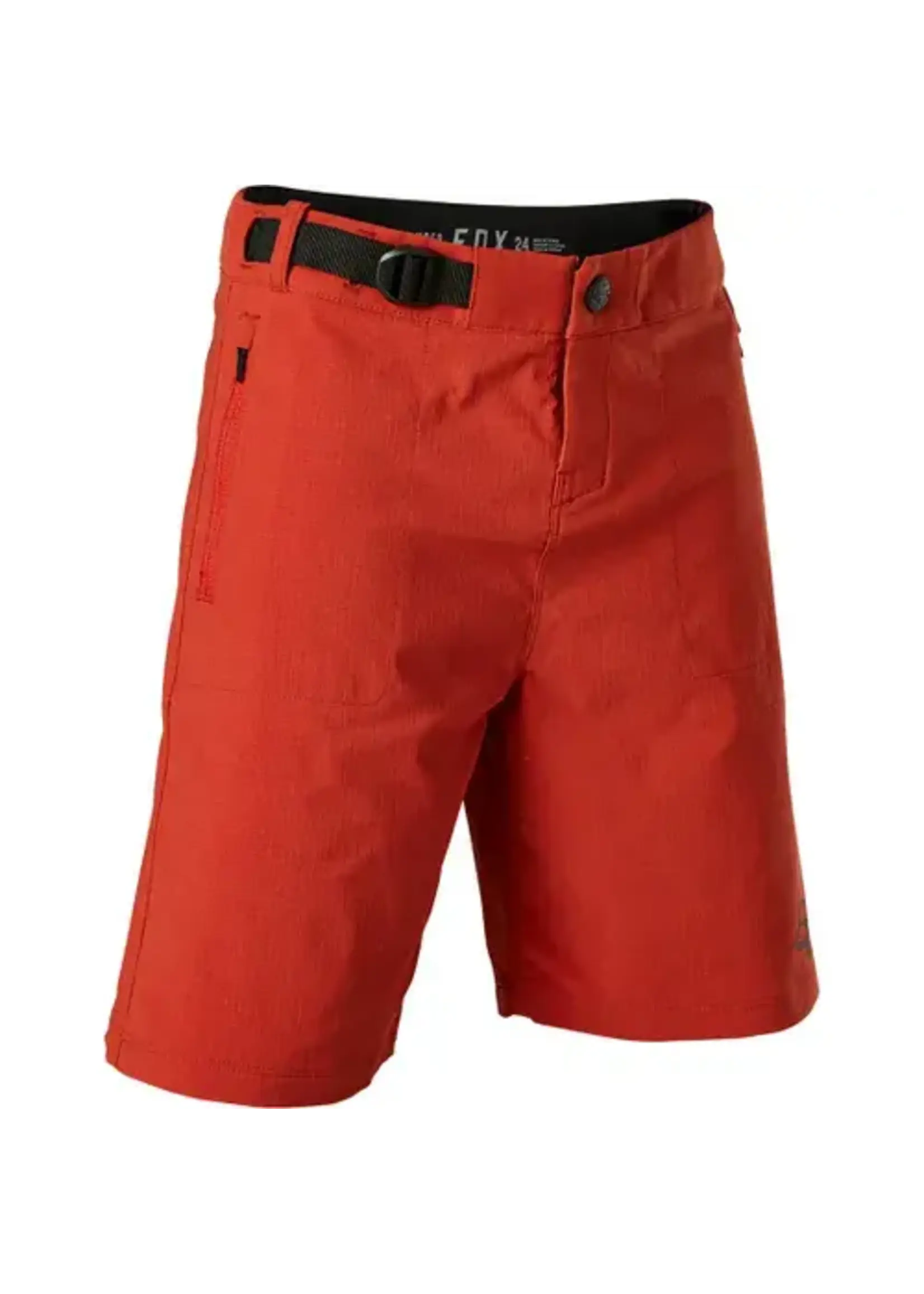 Fox YTH Ranger Short w/liner Red Clay 26