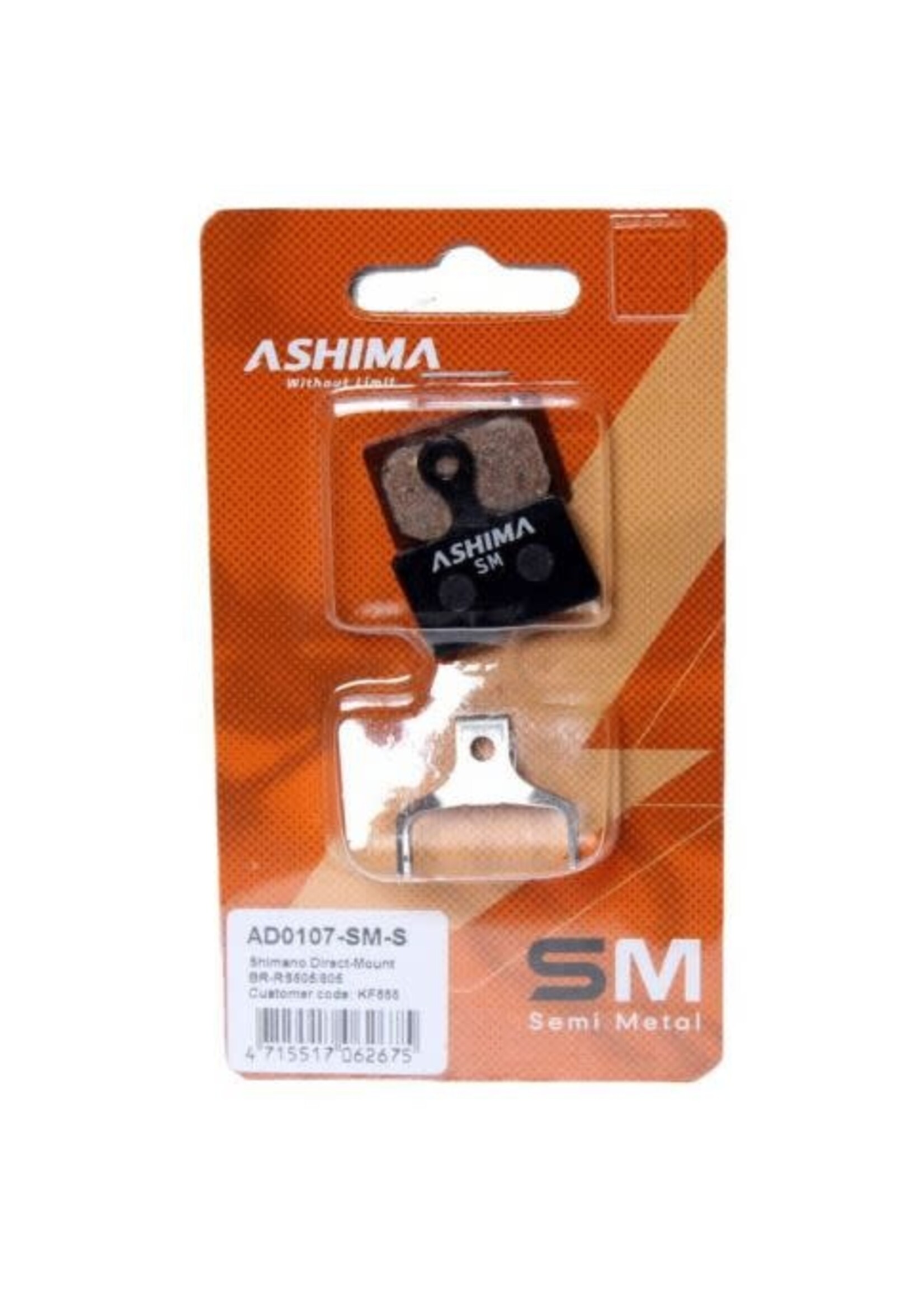 Ashima - disc brake pads - semi metallic - shimano disc brake pads xtr br-m9100