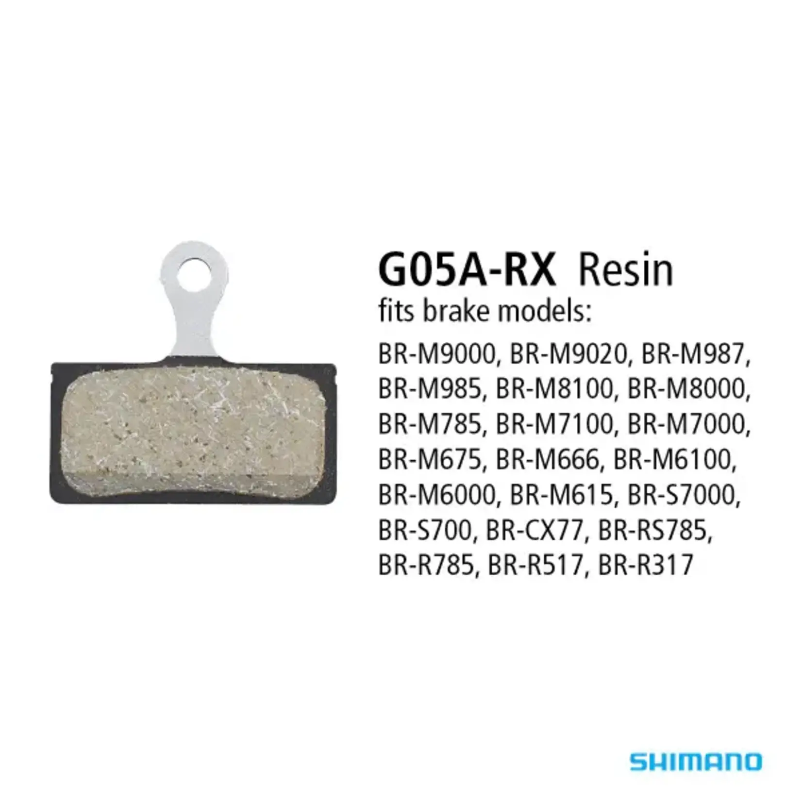 Shimano 2 Piston G05A-RX Resin Pads (BR-M9000)