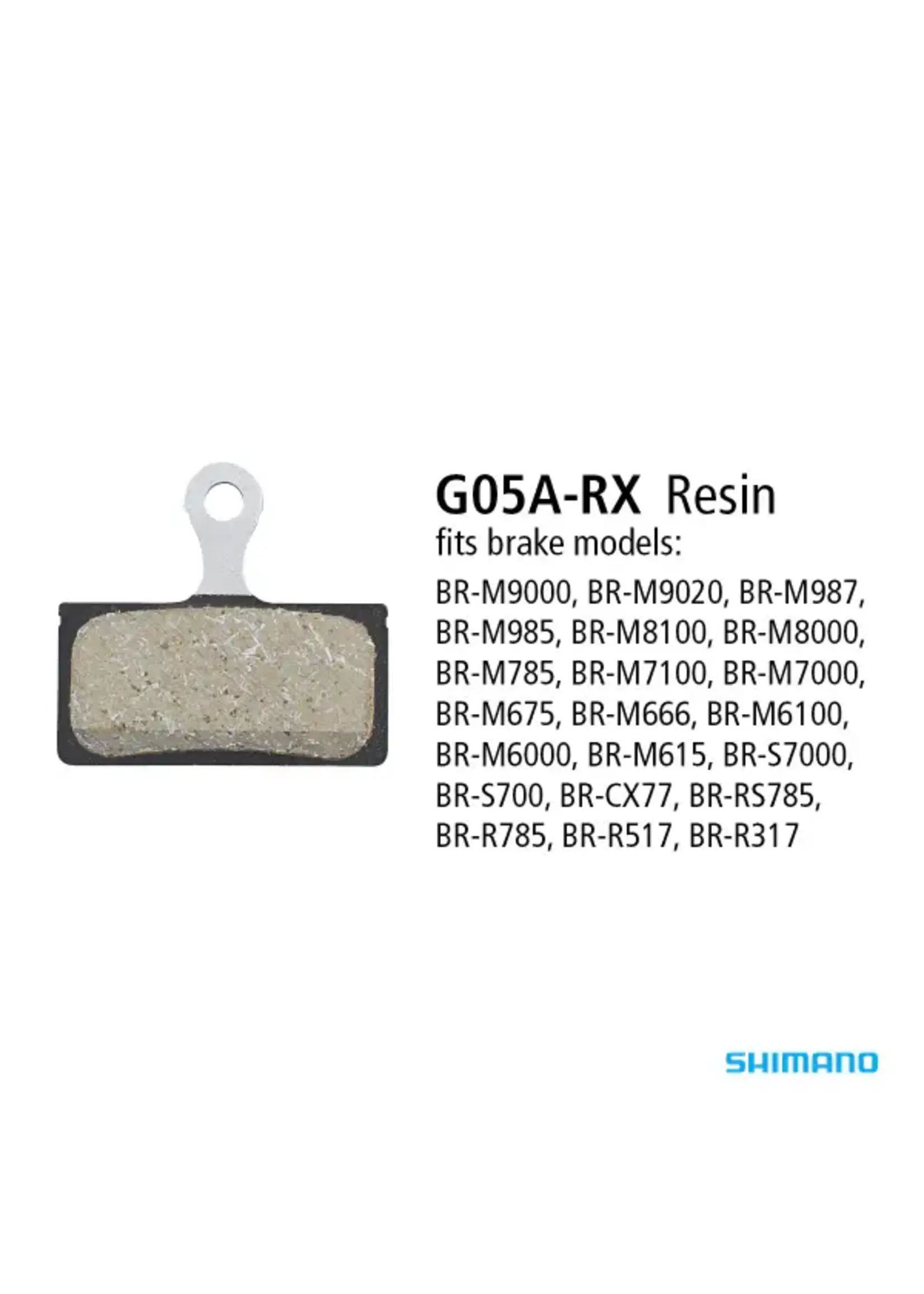Shimano 2 Piston G05A-RX Resin Pads (BR-M9000)