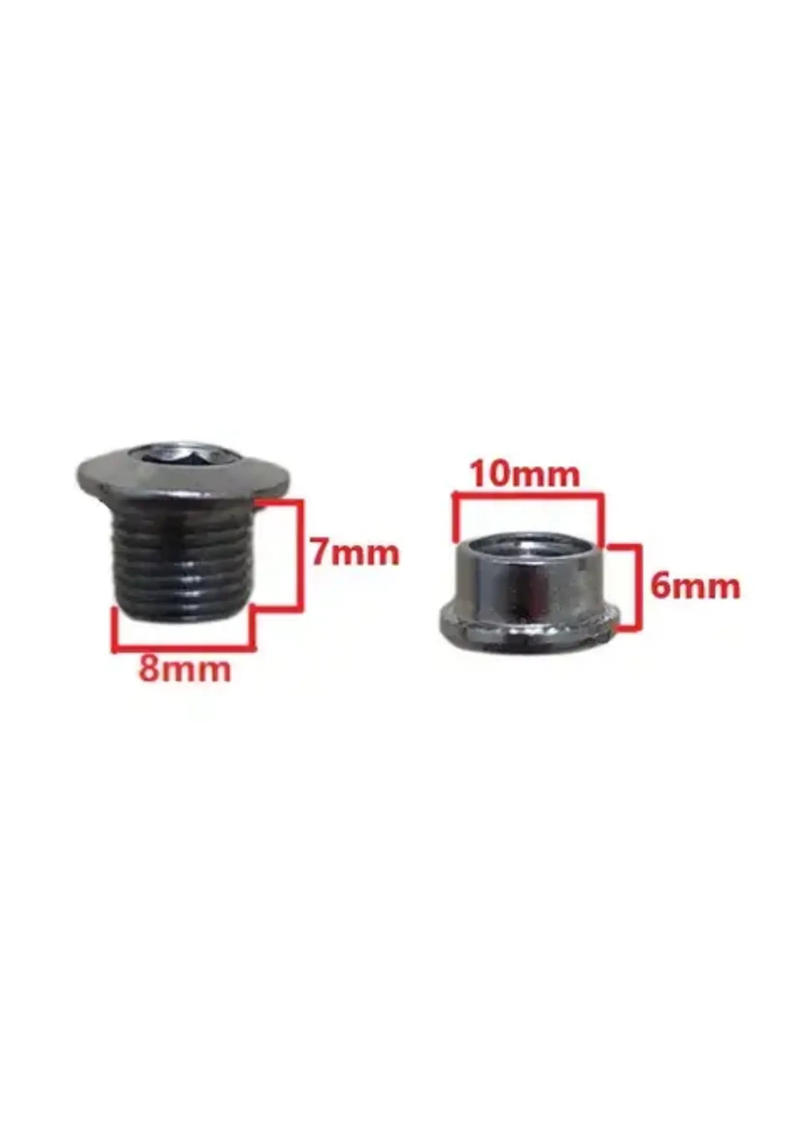 Chainring Bolt set x 5 Single M8x6.5x5mm