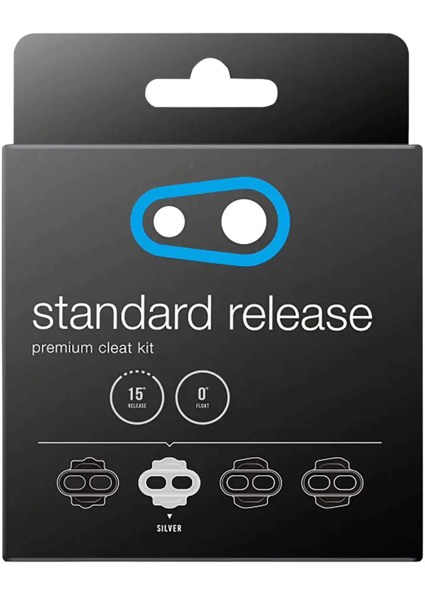 CRANK BROTHERS Standard Release Cleat Silver 0deg Float 15deg release