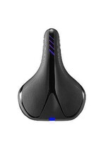 VELO saddle unisex - comfort - high density foam, steel rails, - 262mm x 195mm - 452g