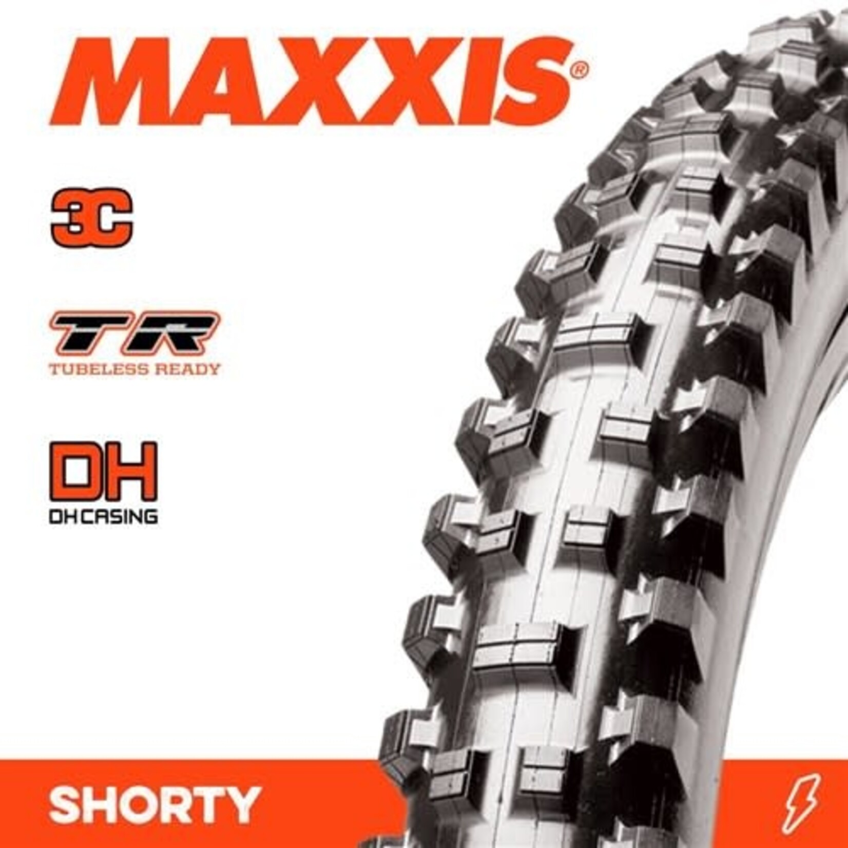 Maxxis MAXXIS Shorty - 27.5 X 2.50  Folding 60TPIx2 DH 3C MaxxGrip TR