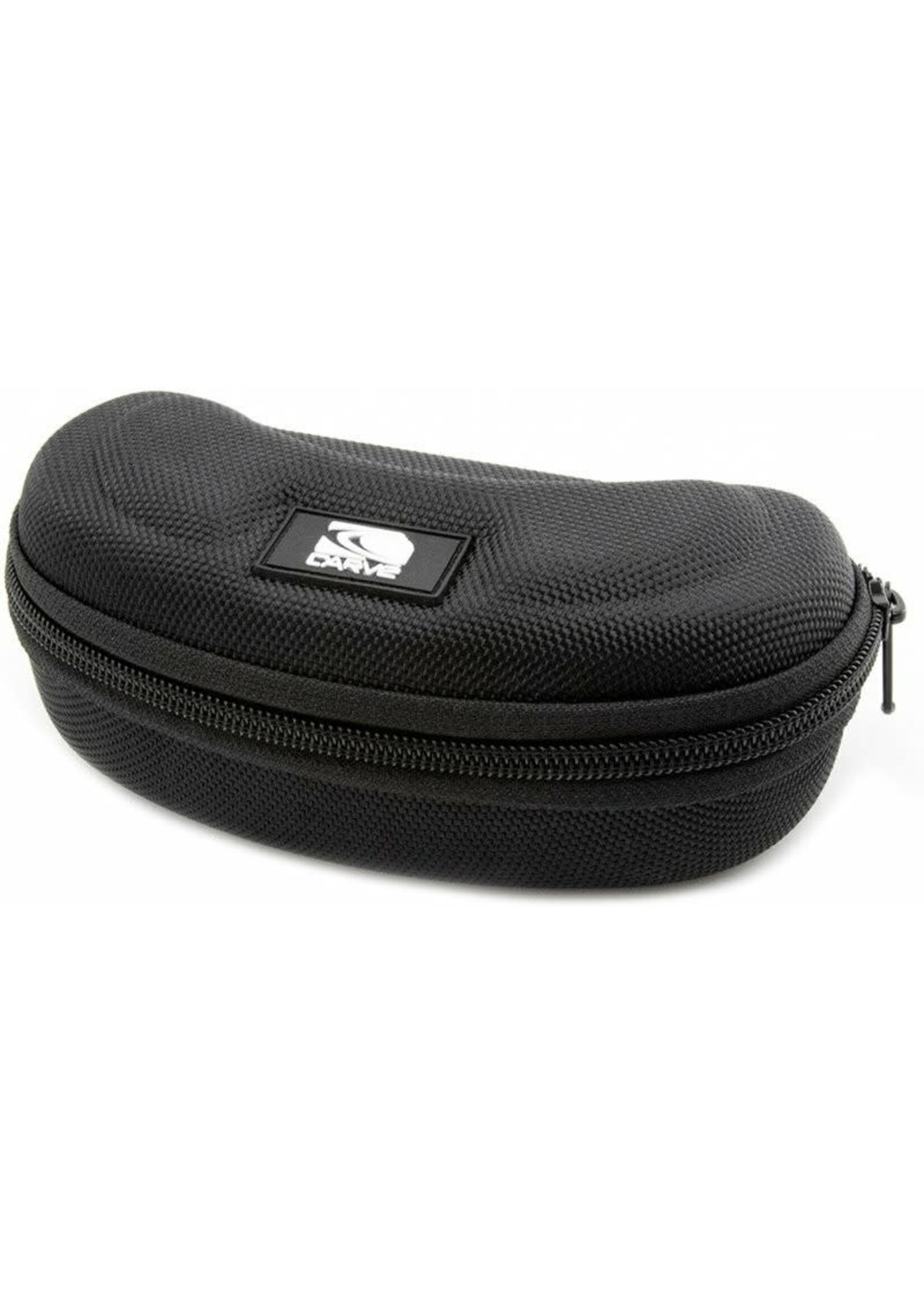 CARVE SUNGLASSES CASE BLACK NYLON/ZIPPER RUBBER LOGO