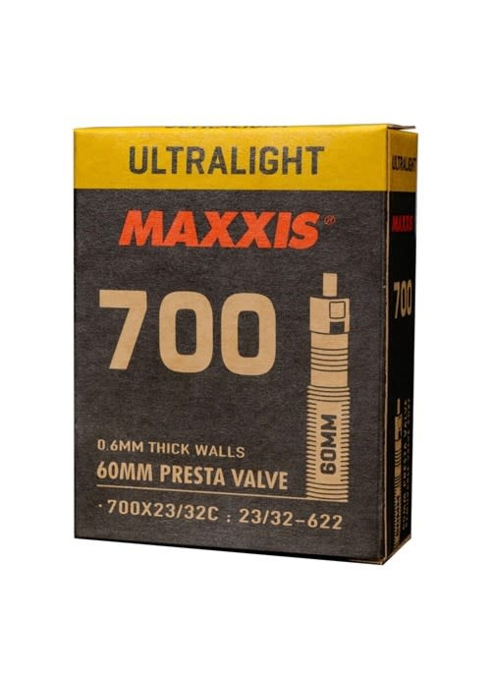 Maxxis MAXXIS Tube Ultralight 700 x 23-32 60mm Presta