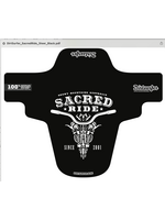 DirtSurfer Sacred Custom Mud Guard - Steer Black/White