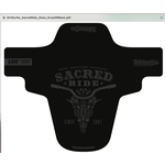 DirtSurfer Sacred Custom Mud Guard - Steer Black/Grey