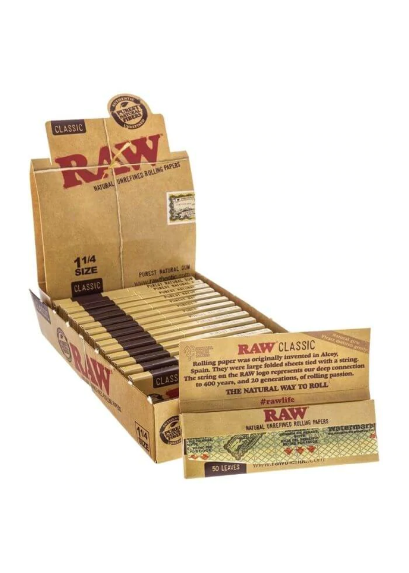 RAW RAW Classic 1.25 Papers 24Pk