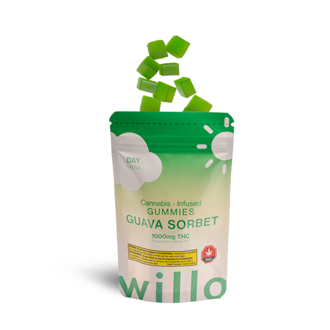 Willo: DAY (Sativa) Cannabis Infused Gummies THC [1000MG]
