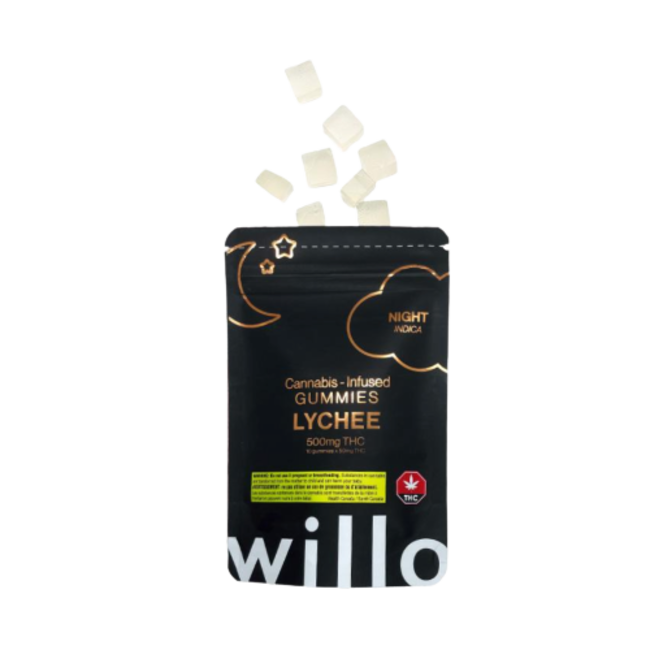 Willo NIGHT (Indica) Cannabis Infused Gummies THC