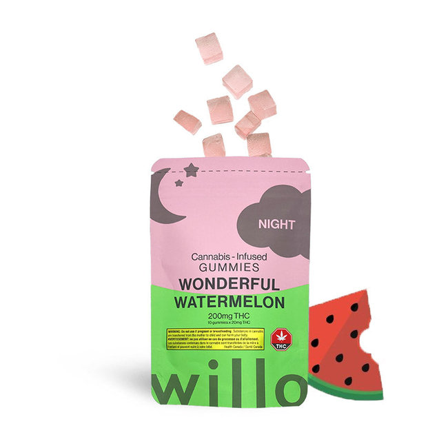 Willo NIGHT (Indica) Cannabis Infused Gummies THC