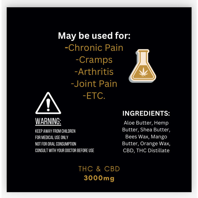 1Tonamara Relief Topical THC & CBD [3000MG]