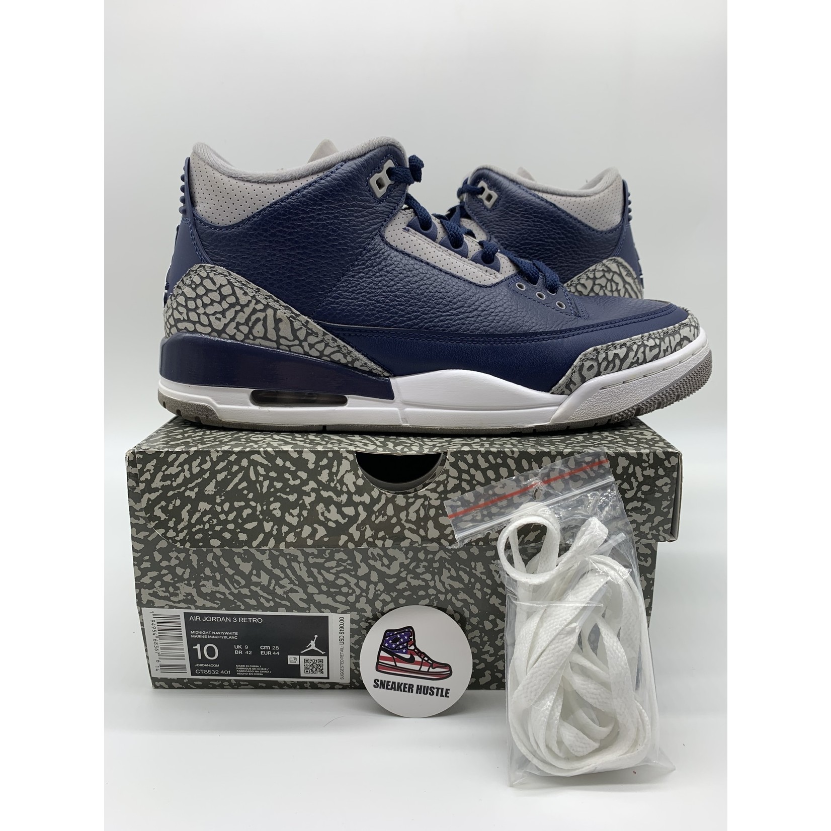 Jordan 3 Georgetown - Sneaker Hustle