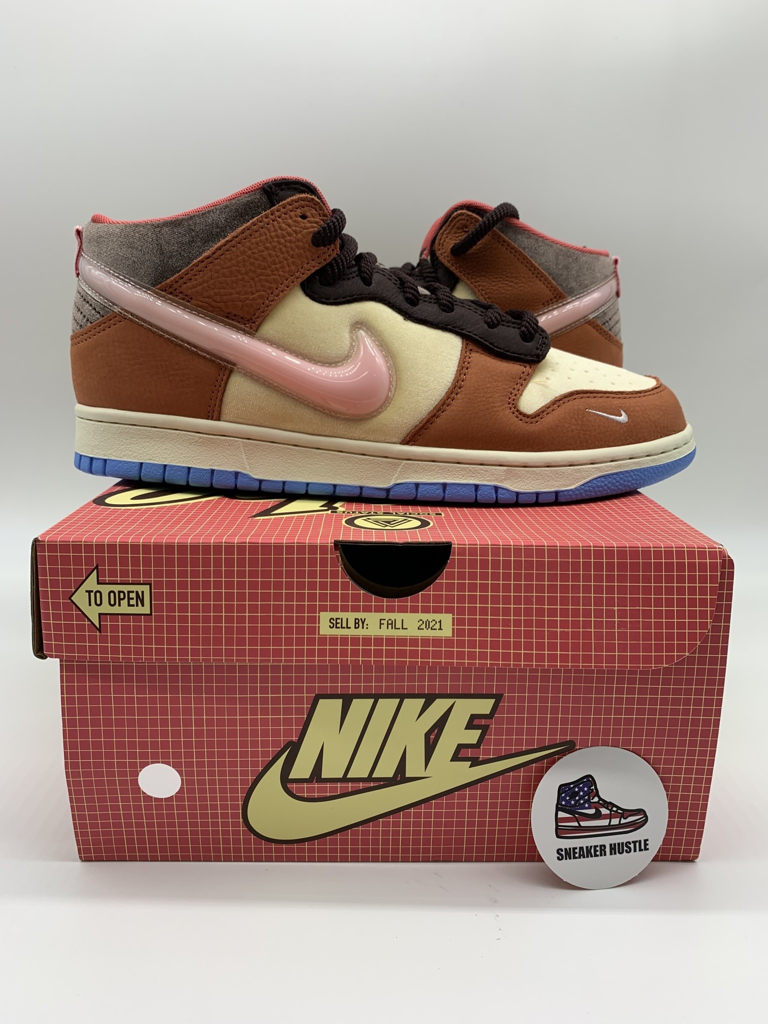 Nike Dunk Mid Social Status Chocolate Milk Sneaker Hustle