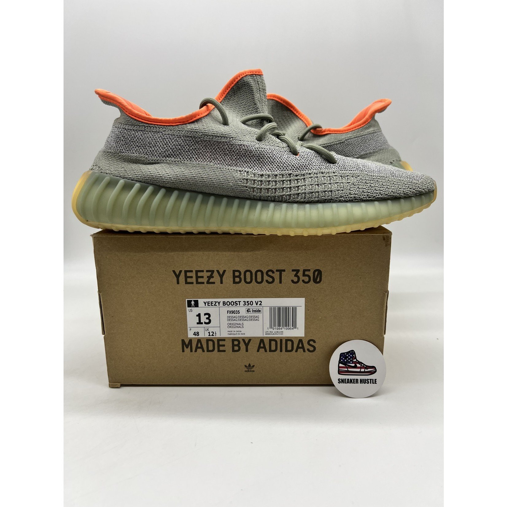 adidas Yeezy Boost 350 V2 Desert Sage - Sneaker Hustle