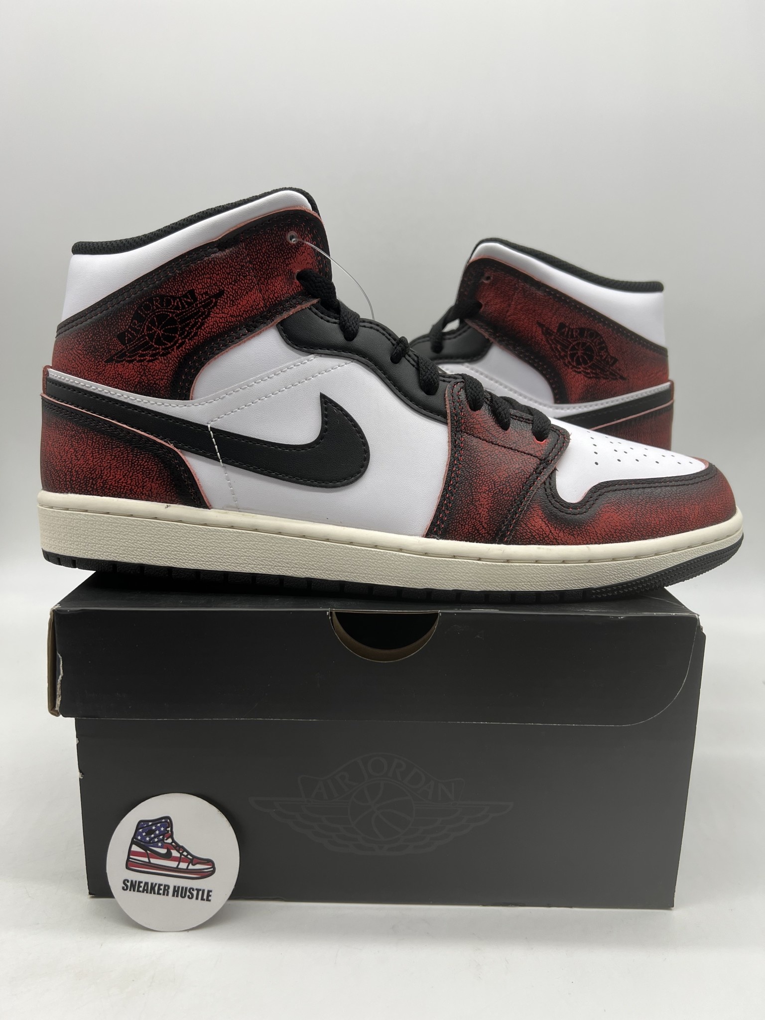 Jordan 1 Mid Wear-Away Chicago - Sneaker Hustle