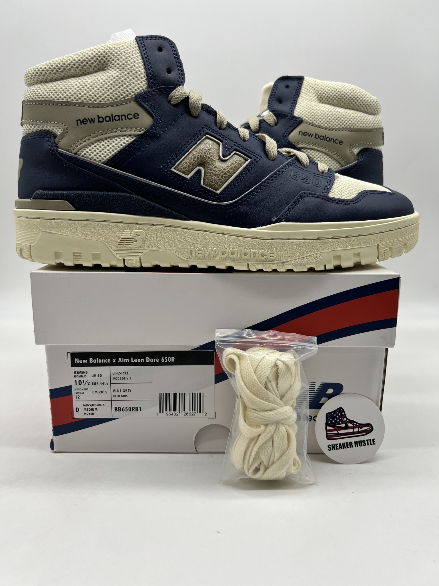 New Balance 650R Aime Leon Dore Navy - Sneaker Hustle