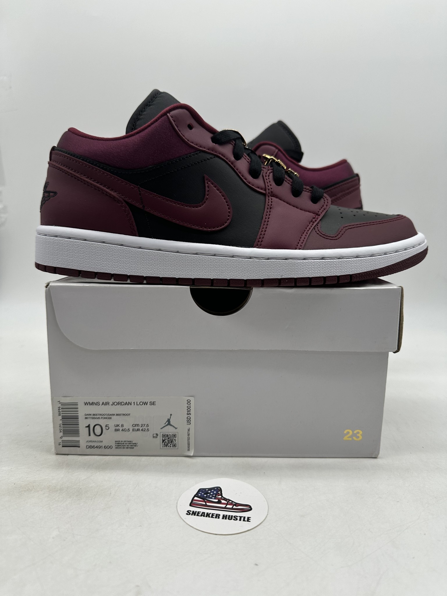 air jordan 1 low dark beetroot black