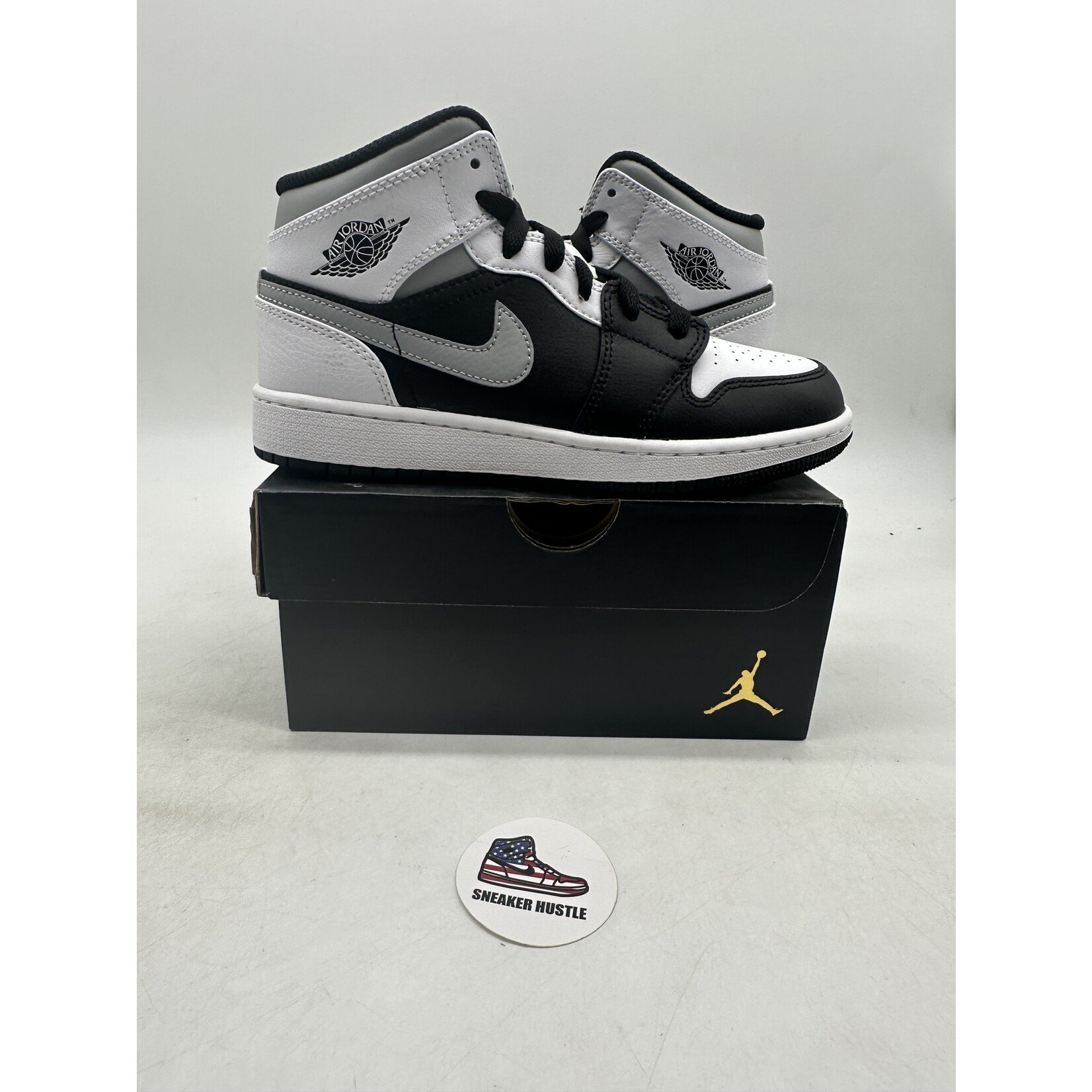 Air Jordan Jordan 1 Mid White Shadow (GS)