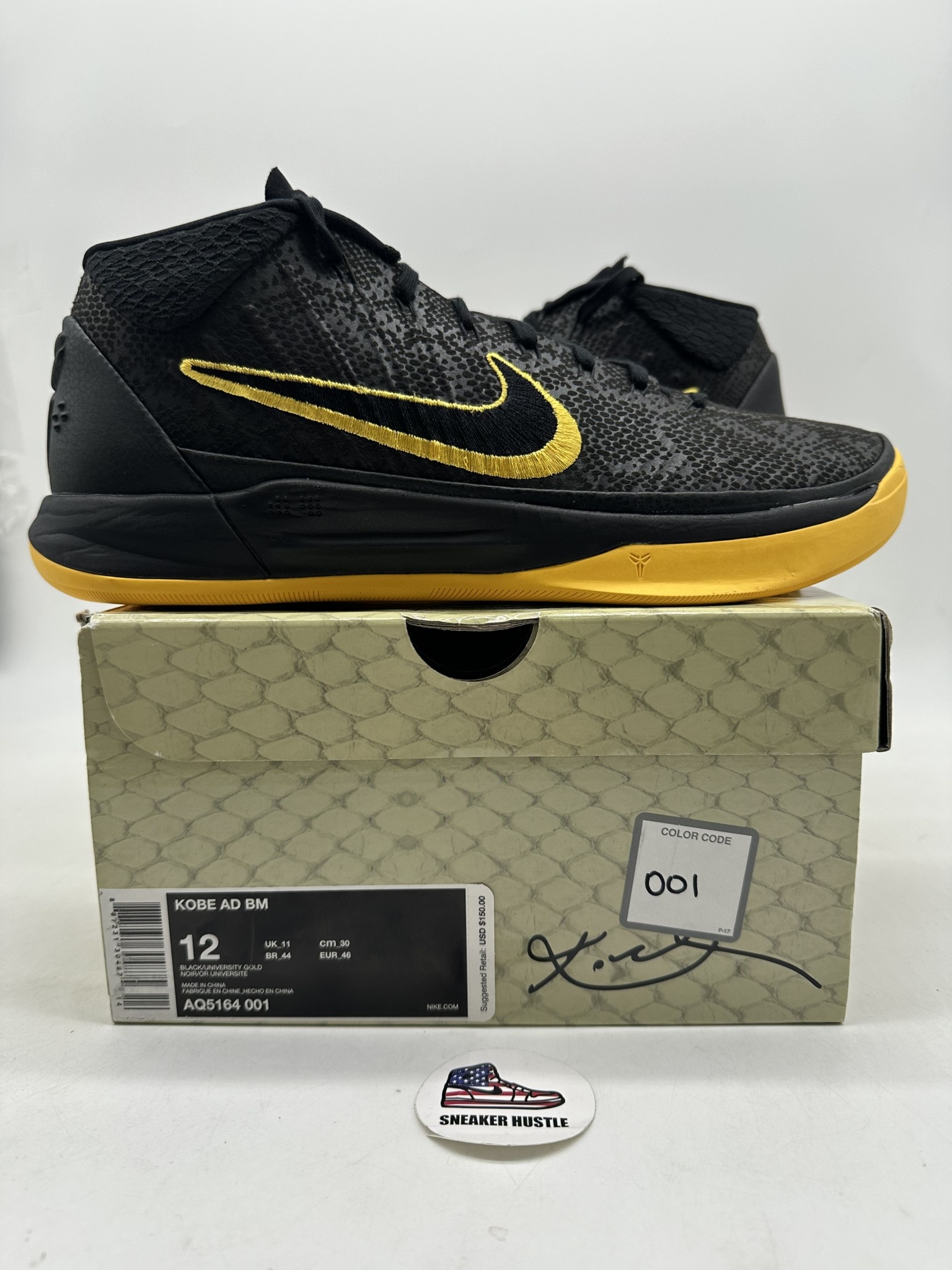 Nike Kobe A.D. Mid Lakers Black Mamba - Sneaker Hustle