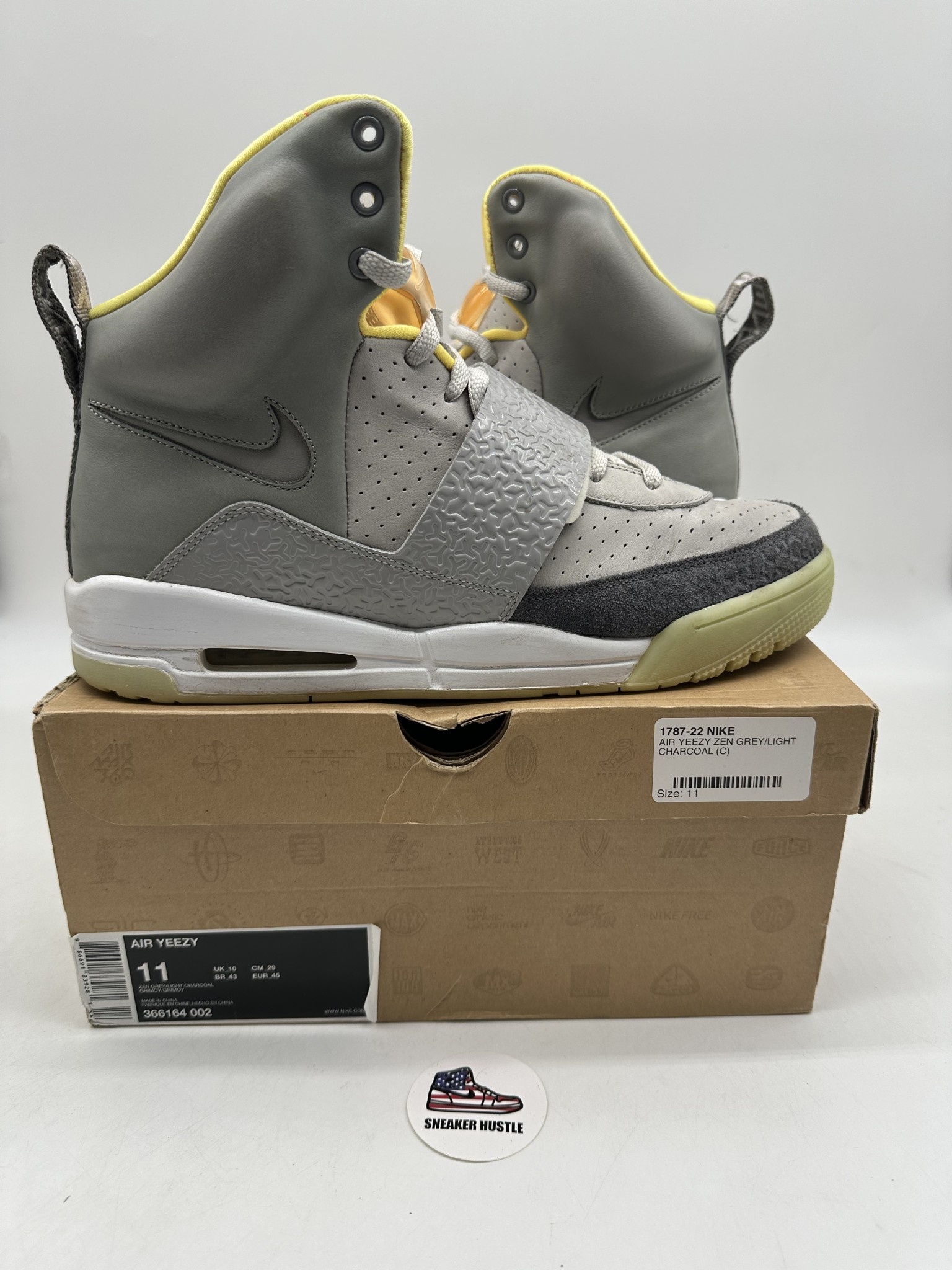 nike air yeezy zen grey