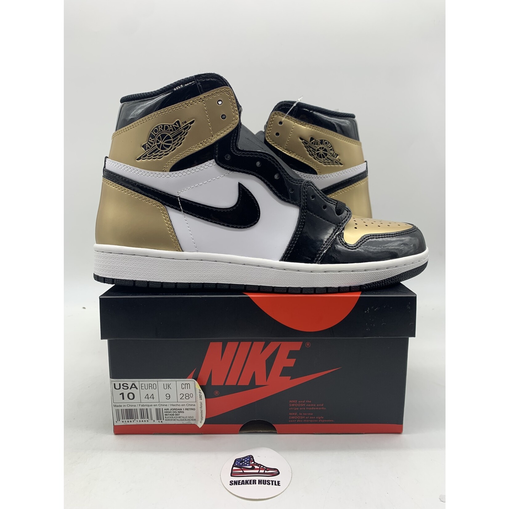 Air Jordan Jordan 1 Retro High NRG Patent Gold Toe