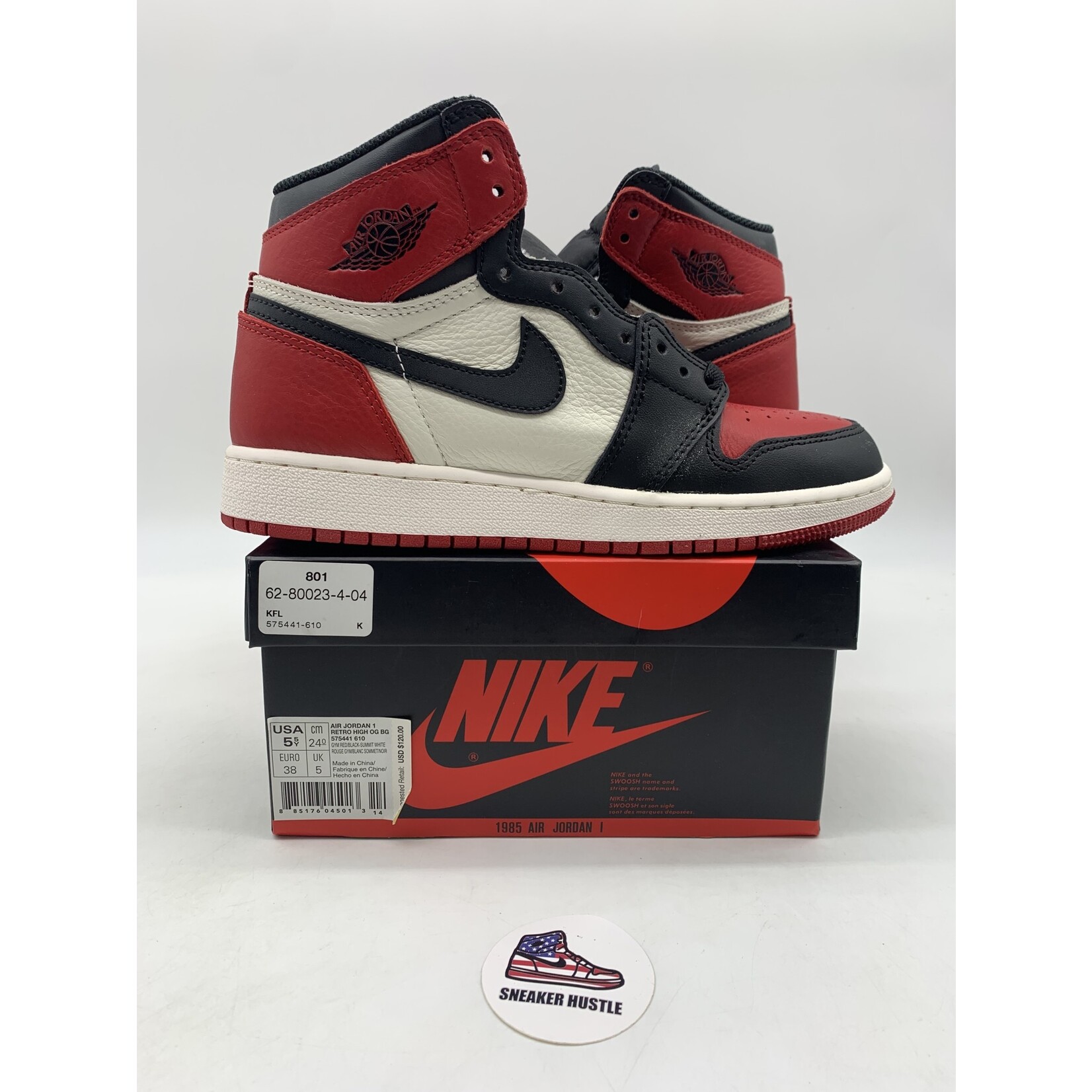 Air Jordan Jordan 1 Retro High Bred Toe (GS)