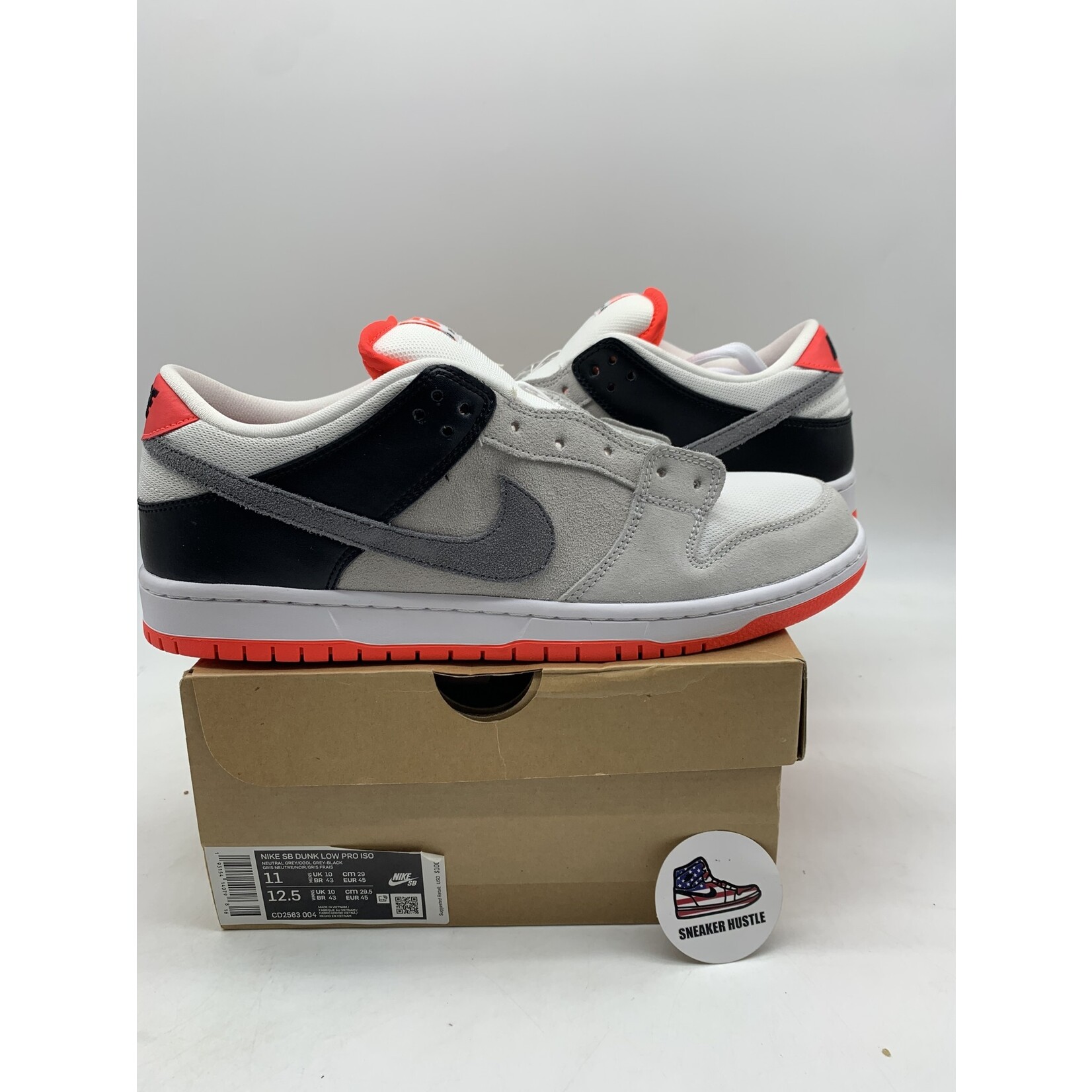 Nike SB Dunk Low Infrared Orange Label Sneaker Hustle