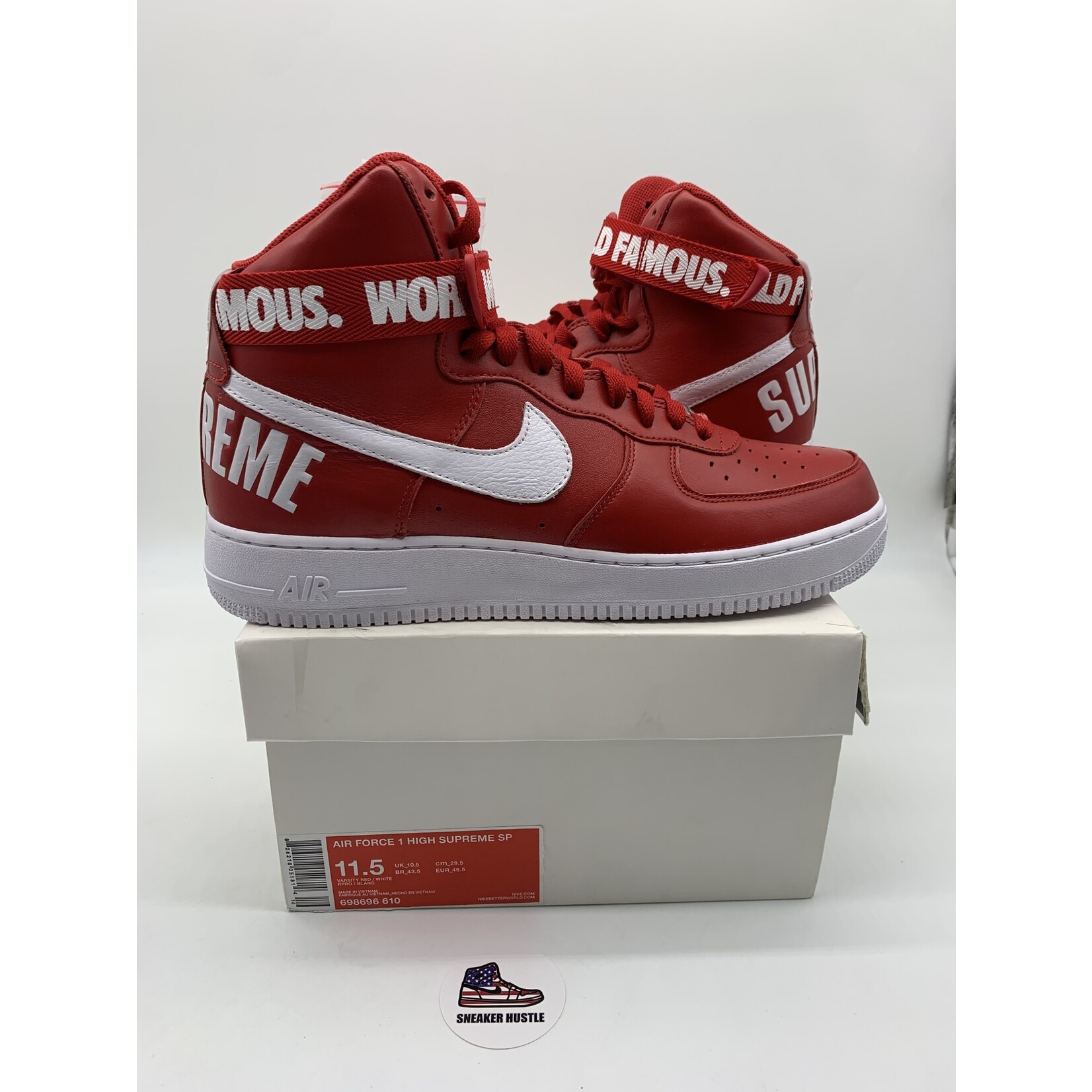 Nike Nike Air Force 1 High Supreme World Famous Red