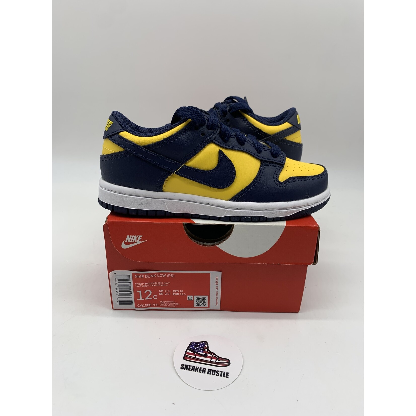 Nike Nike Dunk Low Michigan (2021/2024) (PS) 12C