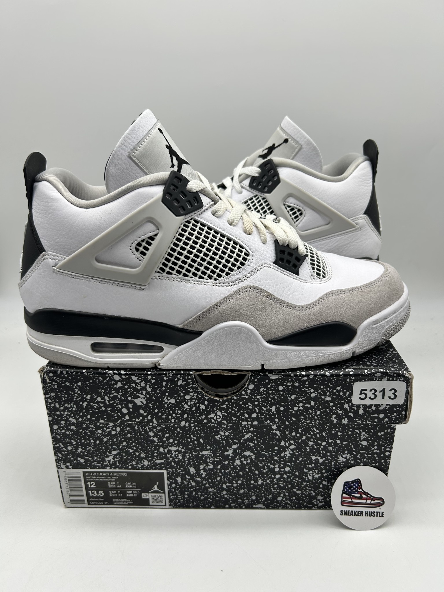 Nike Air Jordan 4 Retro Military Black White AJ4 Military