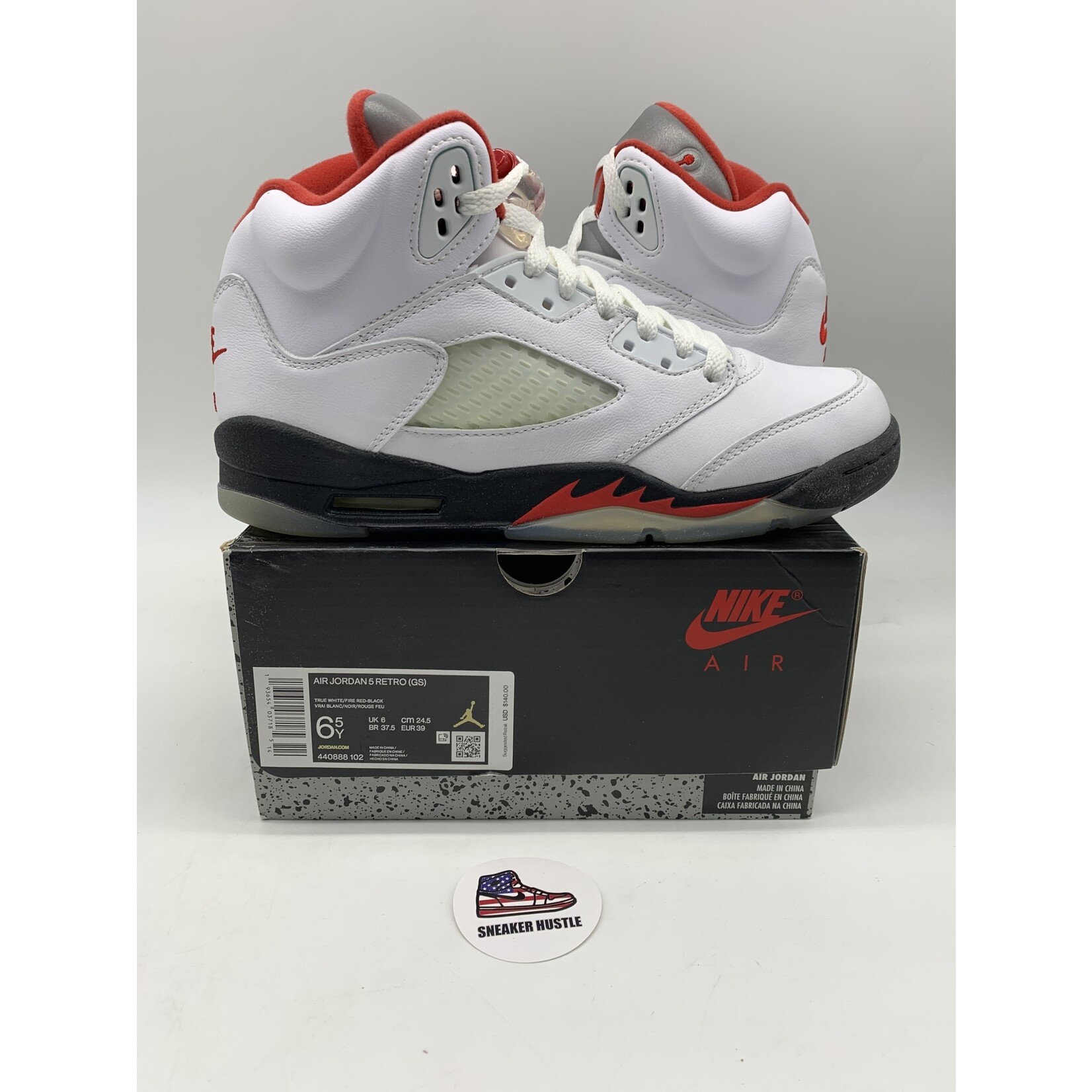 Air Jordan Jordan 5 Retro Fire Red Silver Tongue (2020) (GS)