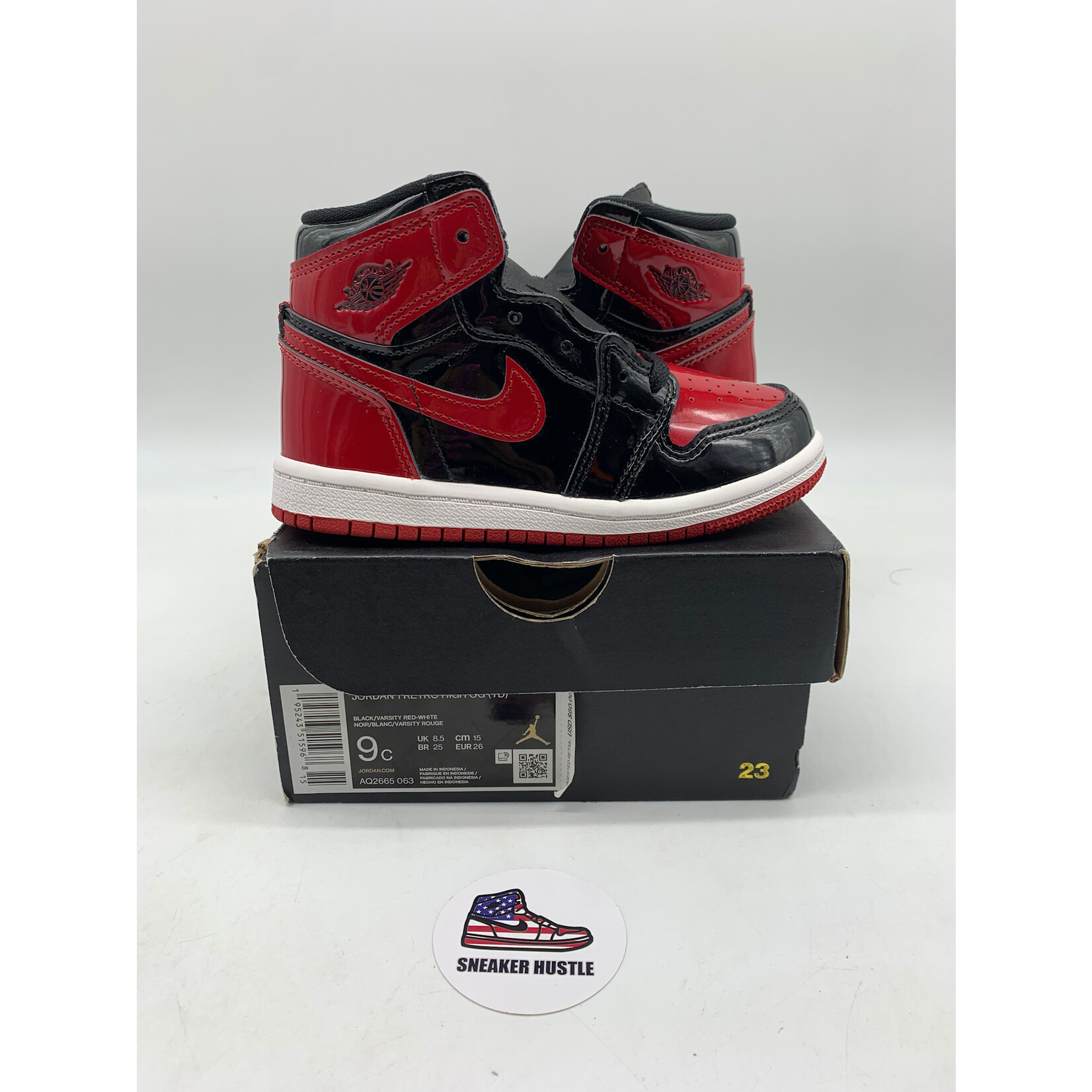 Air Jordan Jordan 1 Retro High OG Patent Bred (TD) 9C