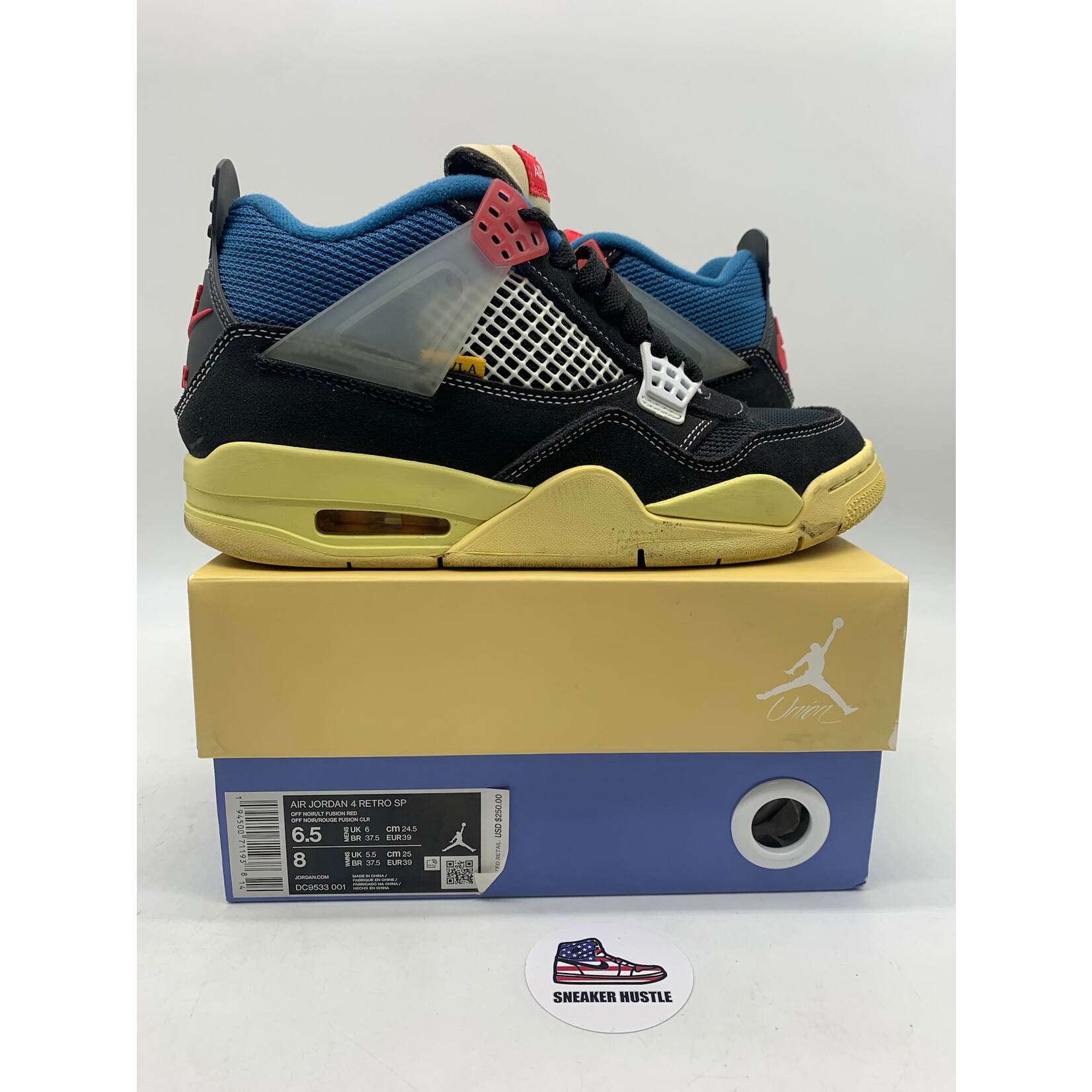 Air Jordan Jordan 4 Retro Union Off Noir