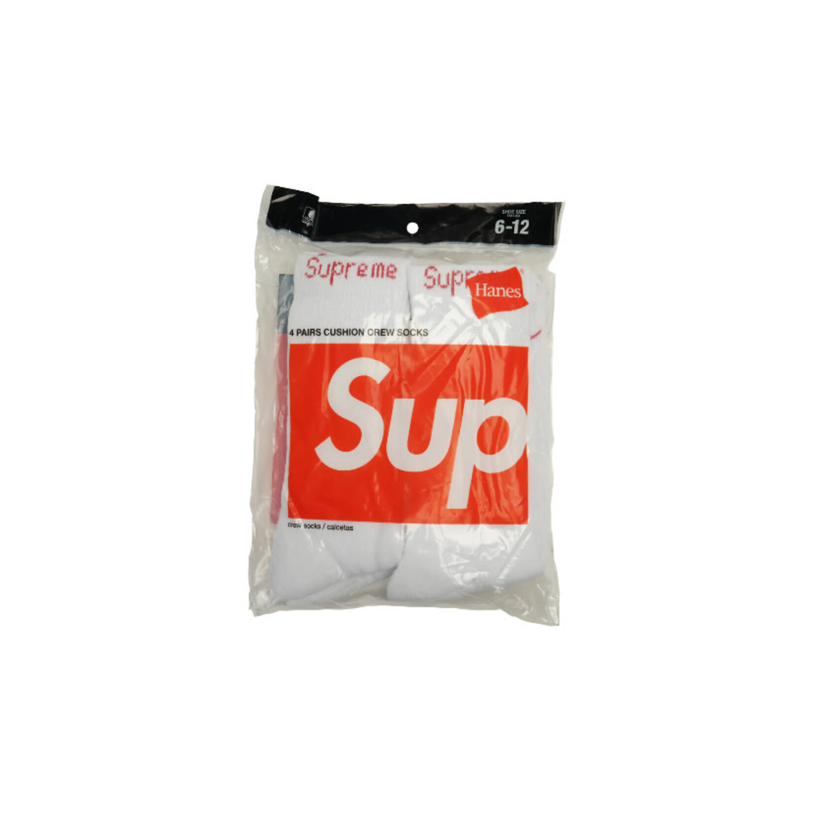 Other Supreme Hanes Crew Socks (4 Pack) White