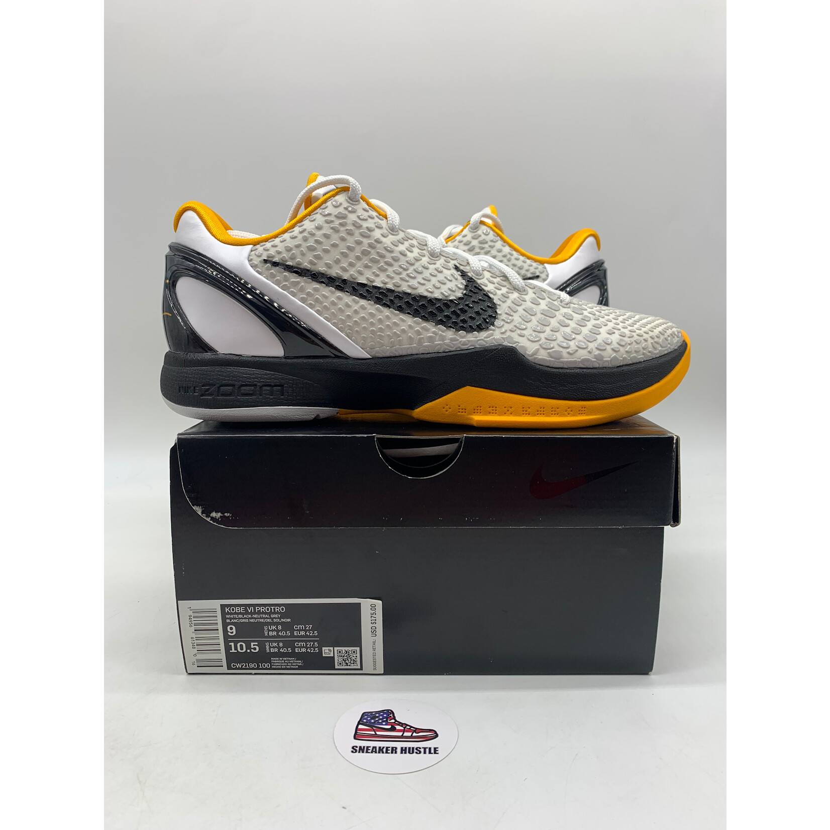 Nike Kobe 6 Protro Playoff Pack White Del Sol