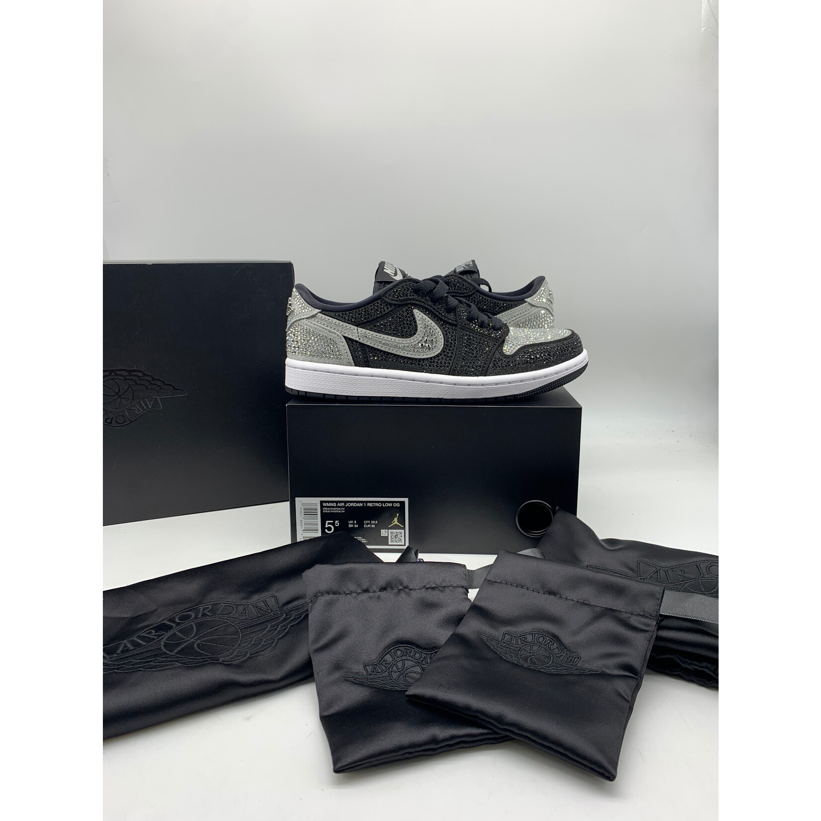 Air Jordan Jordan 1 Retro Low OG Swarovski Stealth (Women's)