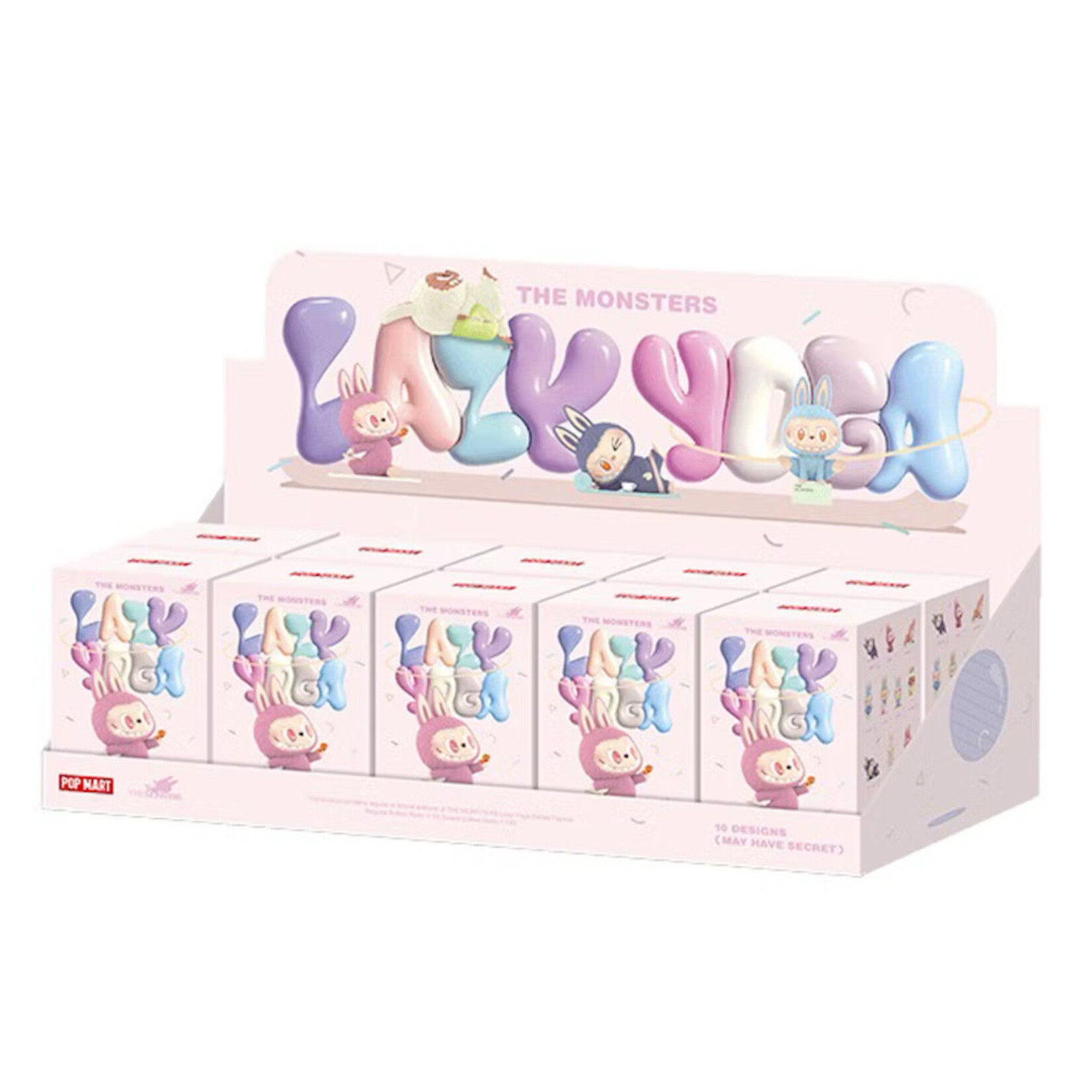 Other Pop Mart Labubu The Monsters Lazy Yoga Series Figures Sealed Case (10 Blind Box)