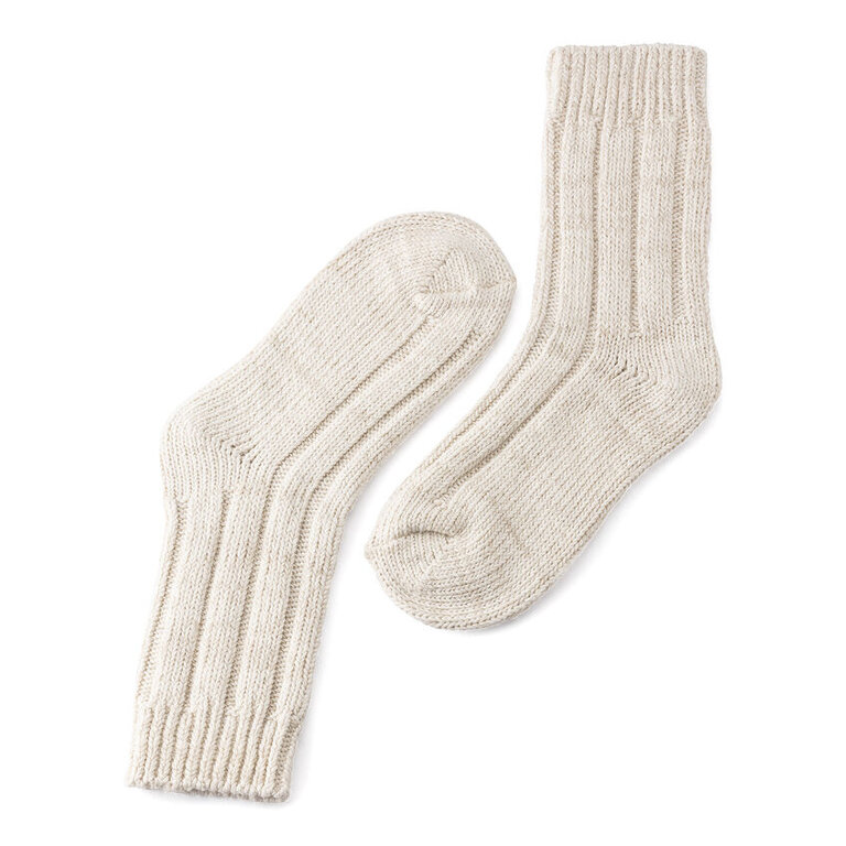 Birkenstock Birkenstock Off White Cotton Twist Socks, 36-38