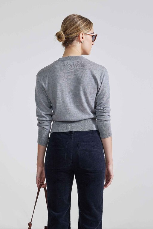 Apiece Apart Apiece Apart Grey Lauren Clean Crewneck Sweater