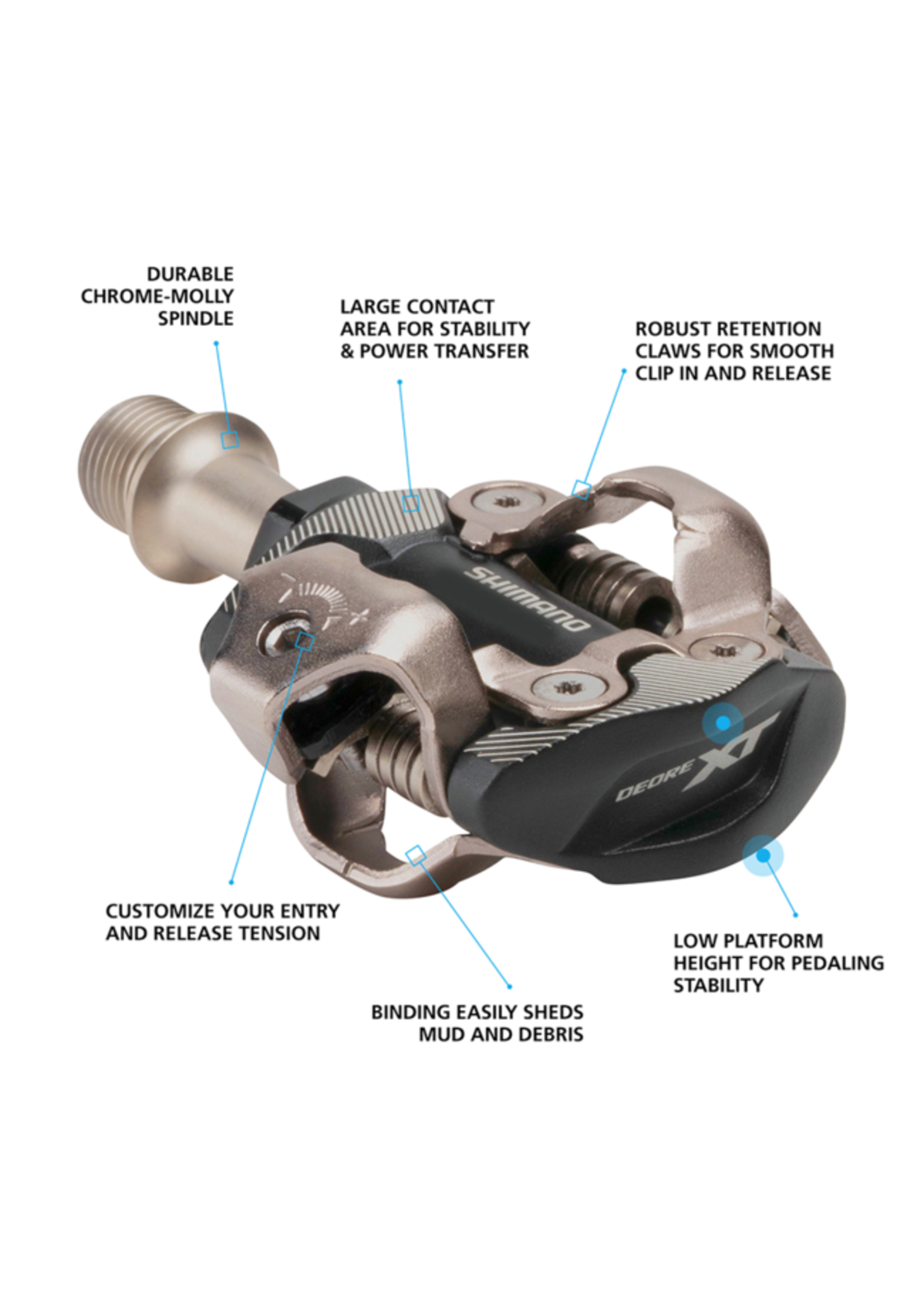 PEDALES SHIMANO XT XC M8100 SPD